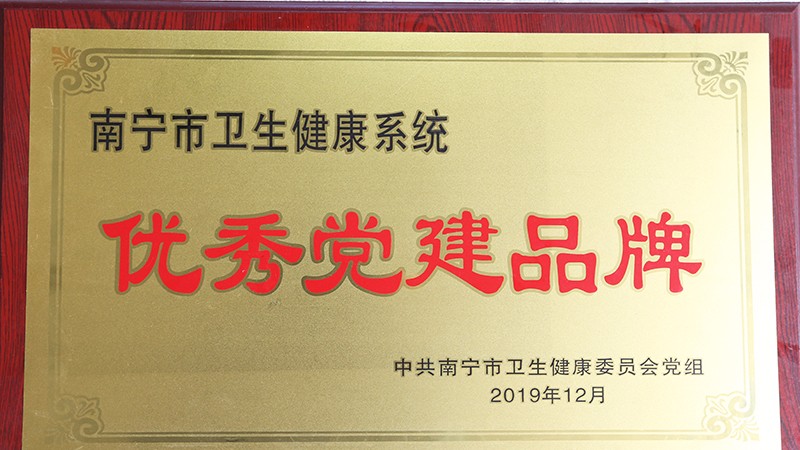 2019年南宁市卫健系统优秀党建品牌